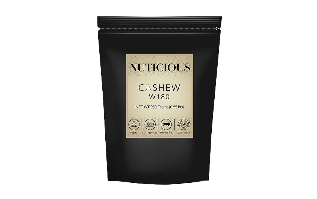 Nuticious Cashew W180    Pack  250 grams